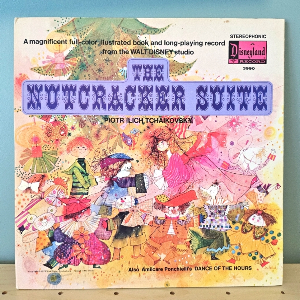 💛 VTG The Nutcracker Suite Vinyl Record with Illustrated Storybook 1970